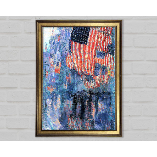 Loftdesigns Hassam Street In The Rain Einzelne Bilderrahmen